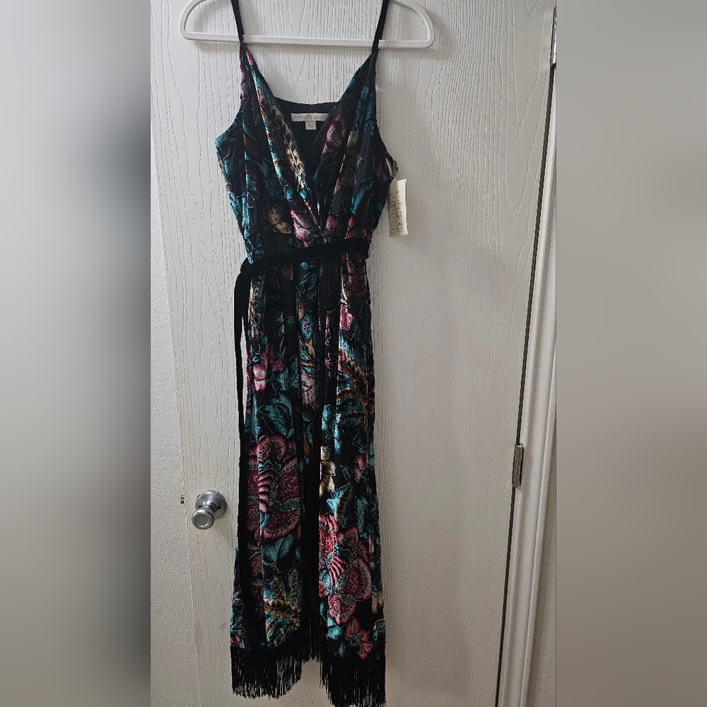 NWT BOSTON PROPER BOHO FRINGED DRESS SIZE 4